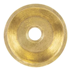16" Undermount Round Terra Firma Thick Polished Brass Prep Sink