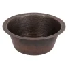 14" Undermount Round Terra Firma Thick Copper Prep Sink