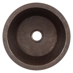 14" Undermount Round Terra Firma Thick Copper Prep Sink