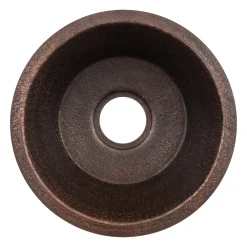16" Undermount Round Terra Firma Thick Copper Prep Sink