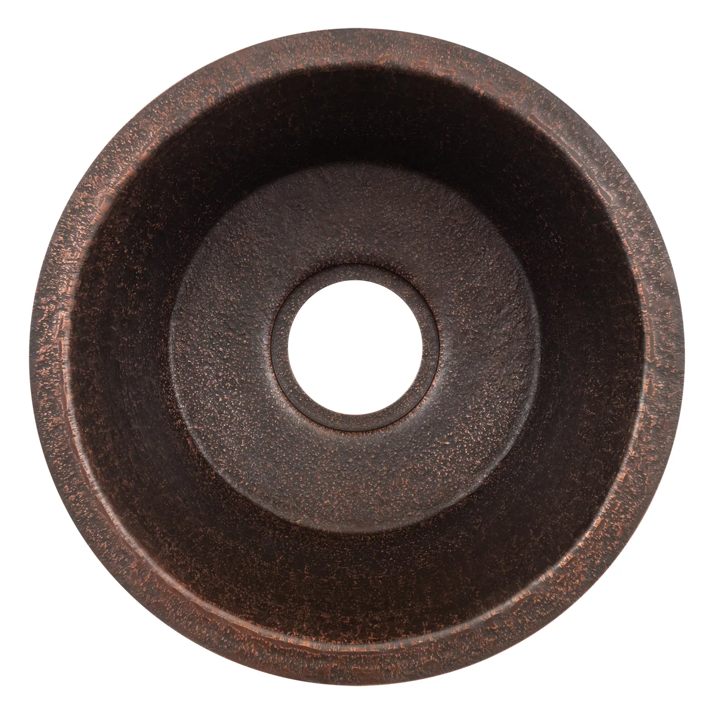 16" Undermount Round Terra Firma Thick Copper Prep Sink
