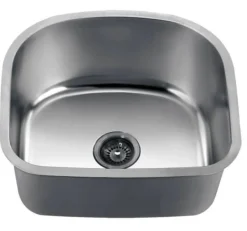 22" Undermount Single Bowl 18 Gauge Stainless Steel Kitchen Sink