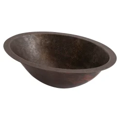 Undermount 19" x 14" Terra Firma 10 Gauge Thick Copper Bathroom Sink