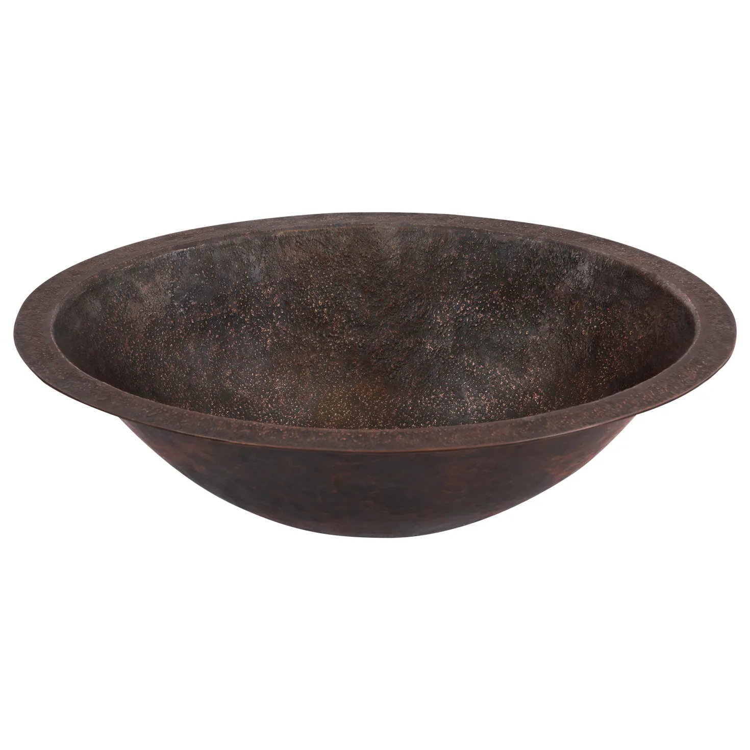 Undermount 19" x 14" Terra Firma 10 Gauge Thick Copper Bathroom Sink