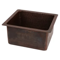 Undermount 16" x 14" Terra Firma Thick Copper Prep Sink