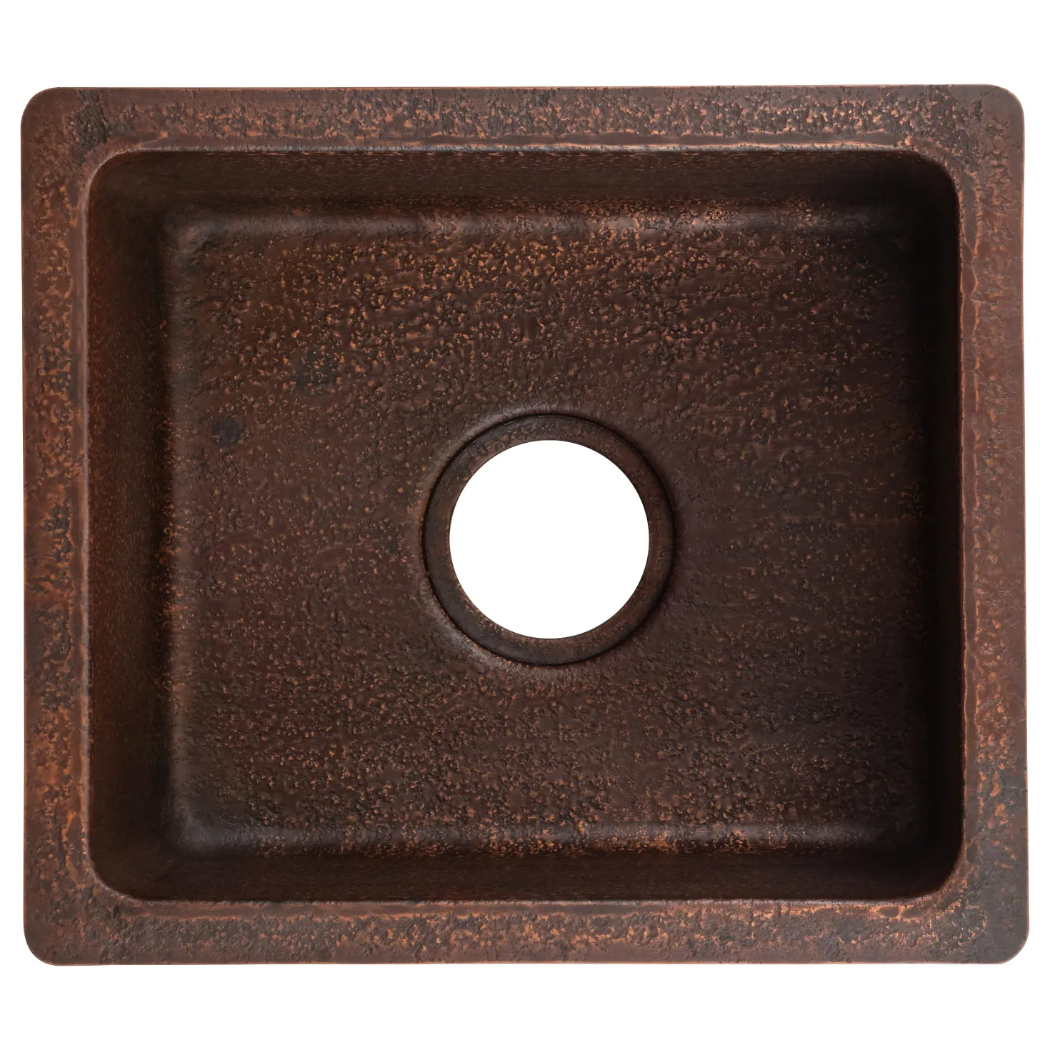 Undermount 16" x 14" Terra Firma Thick Copper Prep Sink