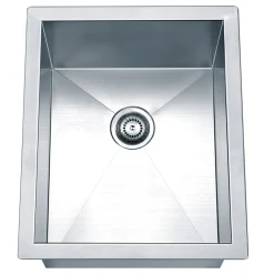 14" Undermount Zero Radius 18 Gauge Stainless Steel Kitchen Sink