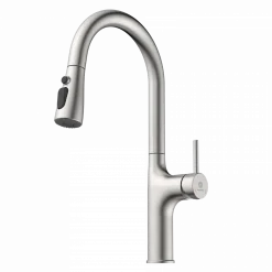 Wasserwerk Arched Pull-Down Kitchen Faucet in Brushed Nickel