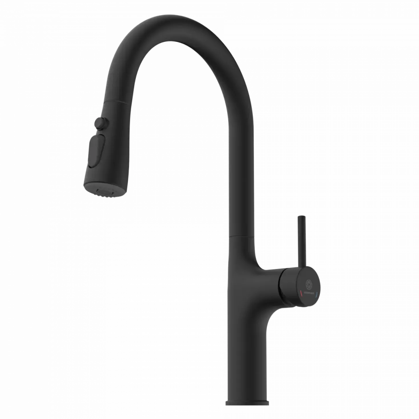 Wasserwerk Arched Pull-Down Kitchen Faucet in Matte Black
