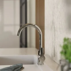 Wasserwerk Curved Bar Faucet in Chrome