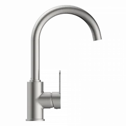 Wasserwerk Curved Bar Faucet in Brushed Nickel