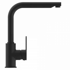 Wasserwerk Felis Single Hole Straight Kitchen Faucet in Matte Black