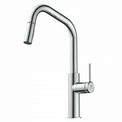 Wasserwerk Kitchen Faucet with Angled Spout Pull-Down Sprayer in Chrome