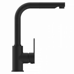 Wasserwerk Kitchen Faucet with Pull-Out Straight Spout in Matte Black