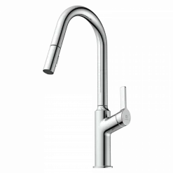 Wasserwerk Kitchen Faucet with Curved Spout in Chrome
