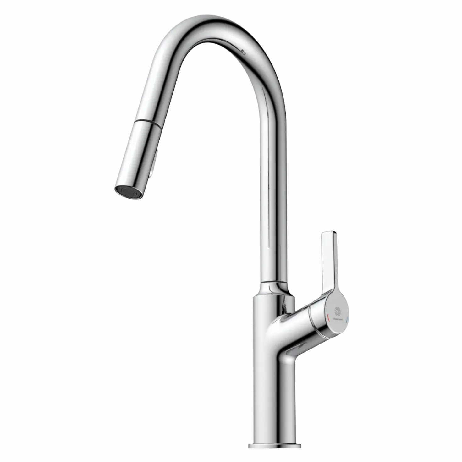 Wasserwerk Kitchen Faucet with Curved Spout in Chrome