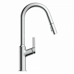 Wasserwerk Kitchen Faucet with Curved Spout in Chrome