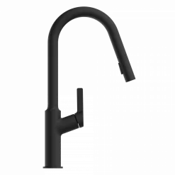 Wasserwerk Kitchen Faucet with Curved Spout in Matte Black
