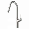 Wasserwerk Kitchen Faucet with Curved Spout in Brushed Nickel