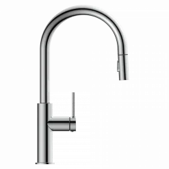 Wasserwerk Kitchen Faucet with Arch Pull-Down Spout in Chrome
