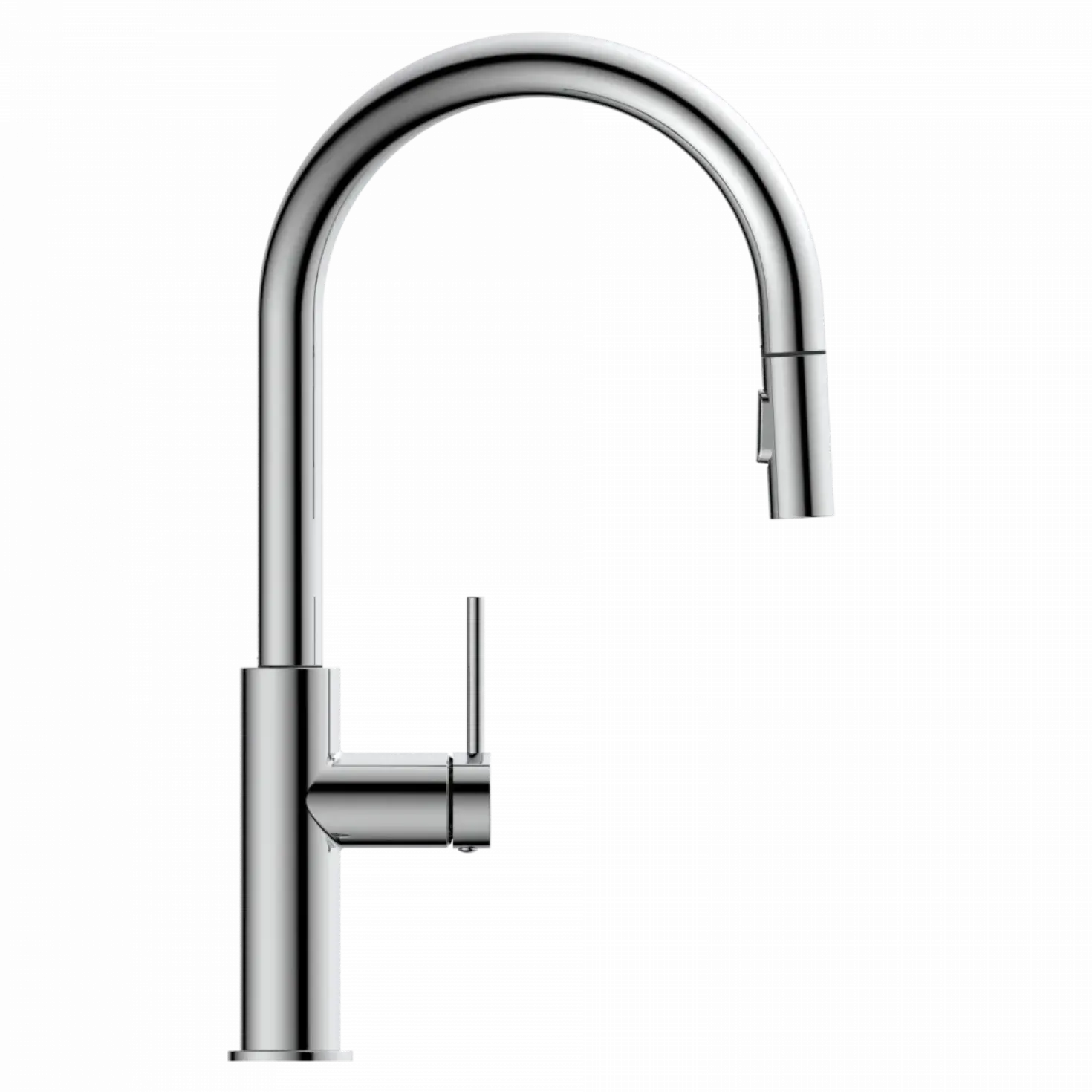 Wasserwerk Kitchen Faucet with Arch Pull-Down Spout in Chrome
