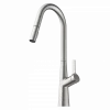 Wasserwerk Kitchen Faucet with Curved Spout Pull-Down Sprayer in Brushed Nickel