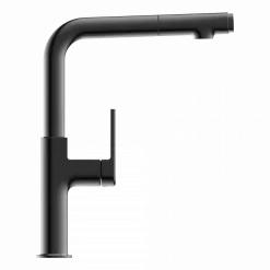 Wasserwerk Kitchen Faucet with Straight Pull-Out Spout in Matte Graphite