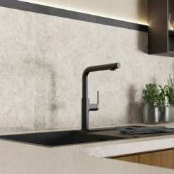 Wasserwerk Kitchen Faucet with Straight Pull-Out Spout in Matte Black