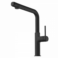 Wasserwerk Kitchen Faucet with Straight Pull-Out Spout in Matte Black