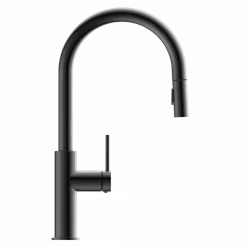 Wasserwerk Kitchen Faucet with Arch Pull-Down Spout in Matte Graphite