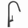 Wasserwerk Kitchen Faucet with Curved Spout Pull-Down Sprayer in Matte Graphite