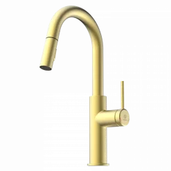 Wasserwerk Pull-Down Kitchen Prep Faucet in Brushed Gold