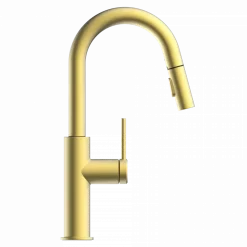 Wasserwerk Pull-Down Kitchen Prep Faucet in Brushed Gold