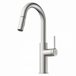 Wasserwerk Pull-Down Kitchen Prep Faucet in Brushed Nickel