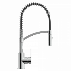 Wasserwerk Single Hole Pull Down Kitchen Faucet in Chrome