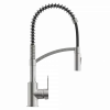 Wasserwerk Single Hole Pull Down Kitchen Faucet in Brushed Nickel