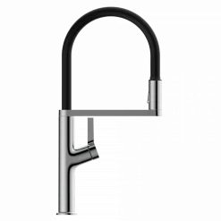 Wasserwerk Single Hole Pull Down Kitchen Faucet in Chrome
