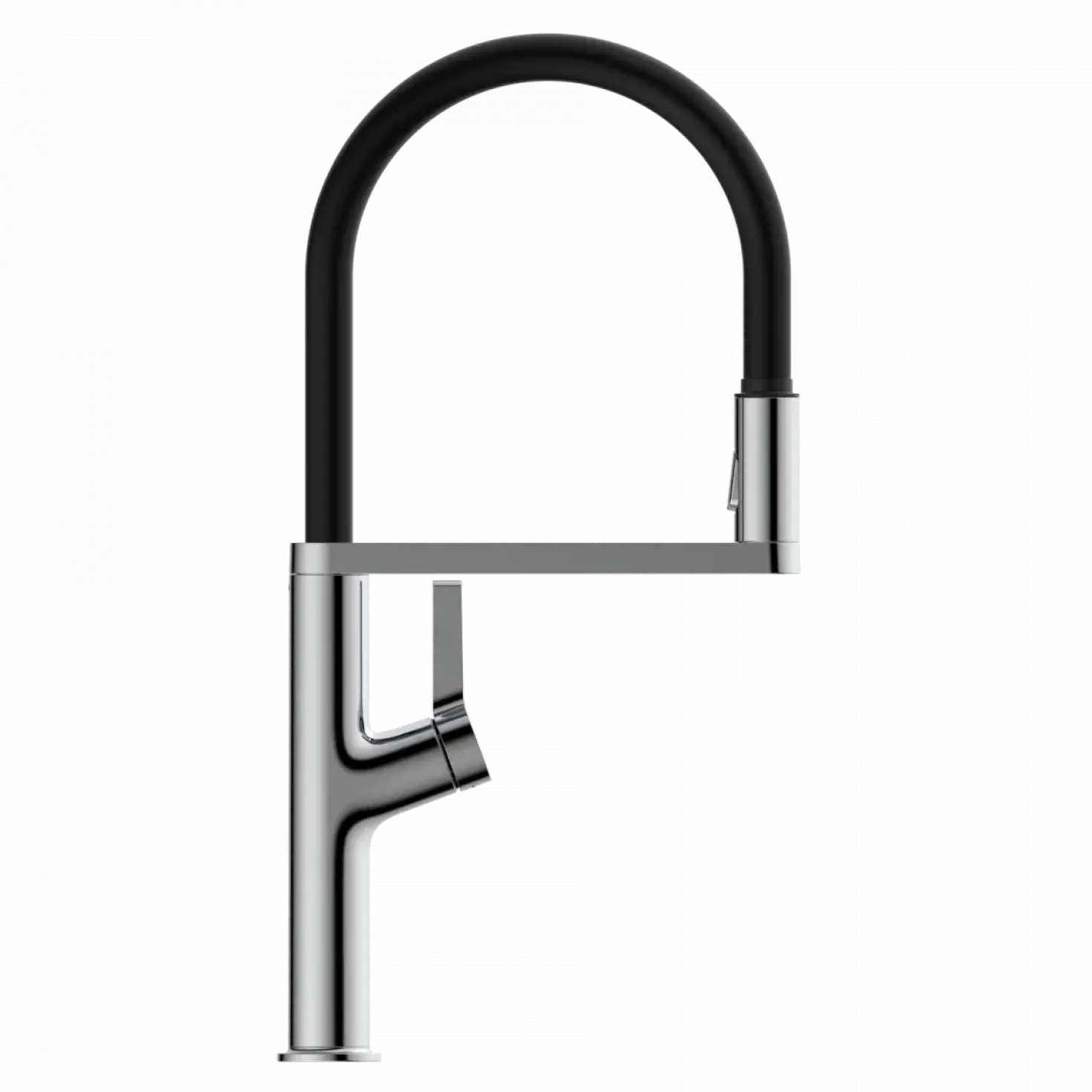 Wasserwerk Single Hole Pull Down Kitchen Faucet in Chrome