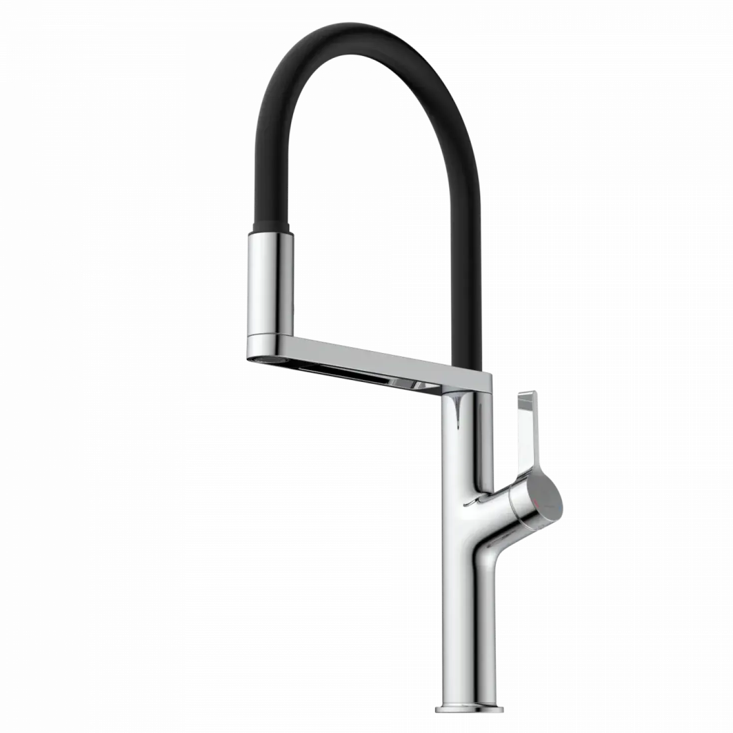 Wasserwerk Single Hole Pull Down Kitchen Faucet in Chrome
