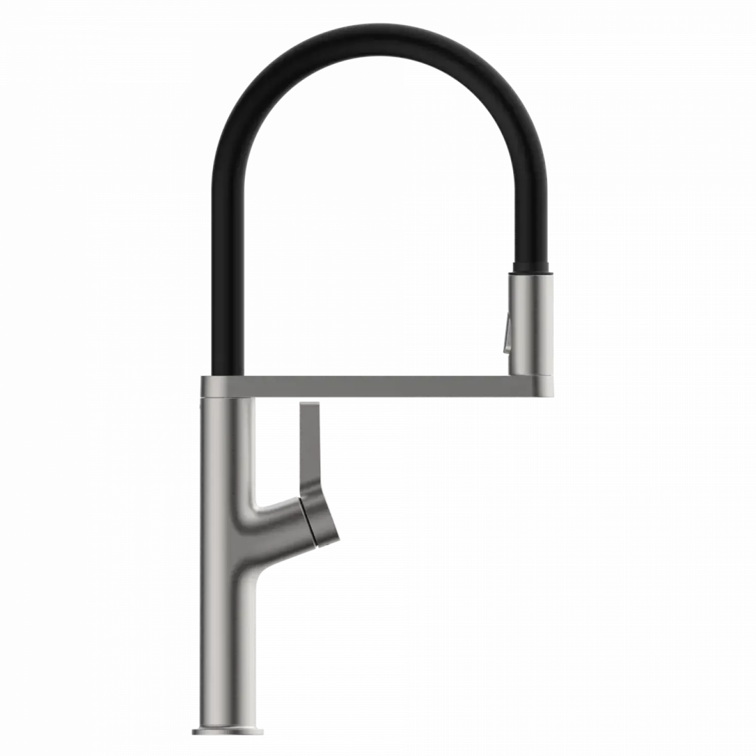 Wasserwerk Single Hole Pull Down Kitchen Faucet in Brushed Nickel