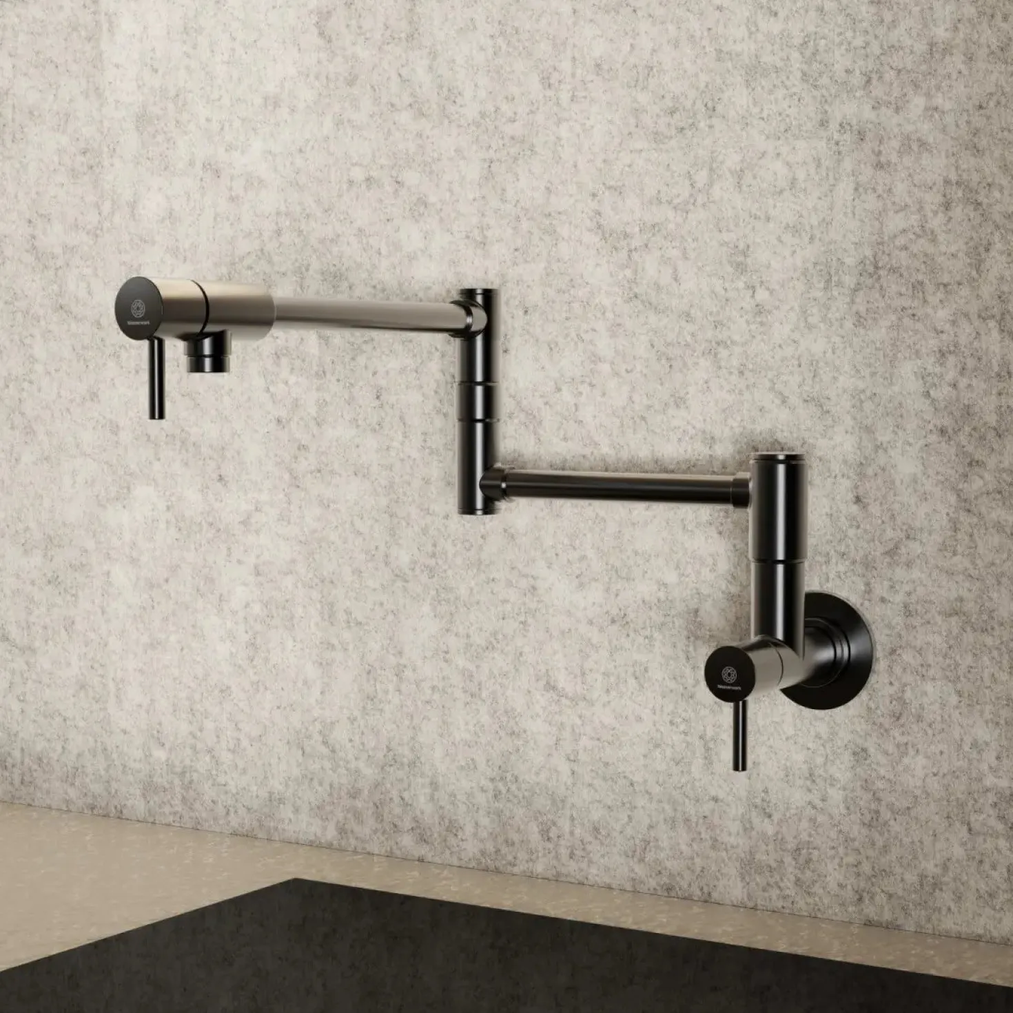 Wasserwerk Wall Mounted Pot Filler | Matte Graphite