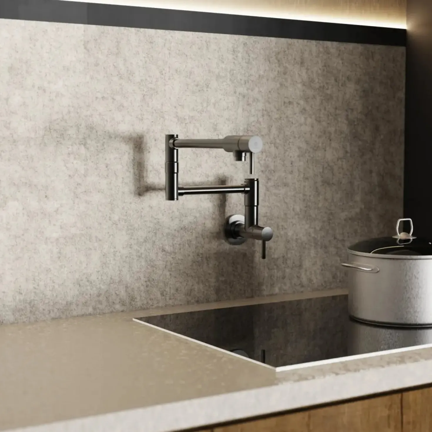 Wasserwerk Wall Mounted Pot Filler | Matte Graphite