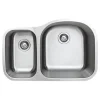 Wells Sinkware 32" 16-Gauge Double Bowl Undermount Stainless Steel Kitchen Sink