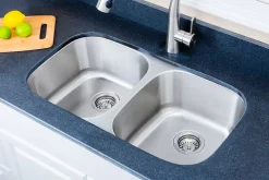 Wells Sinkware 30" 18-Gauge Undermount 50/50 Double Bowl Stainless Steel Kitchen Sink