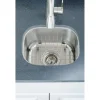 Wells Sinkware 15" 18-Gauge Undermount Single Bowl Stainless Steel Bar Sink with Grid Rack and Strainer
