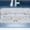 Wells Sinkware 32" 16-Gauge Undermount Single Bowl Stainless Steel Kitchen Sink with Grid Rack and Basket Strainer