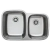 Wells Sinkware 32" 18-Gauge Undermount Double Bowl Stainless Steel Kitchen Sink