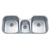 Wells Sinkware 46" 18-Gauge Undermount Triple Bowl Stainless Steel Kitchen Sink