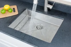 Wells Sinkware Handcrafted 23" 18-Gauge Undermount Single Bowl ADA Compliant Stainless Steel Kitchen Sink