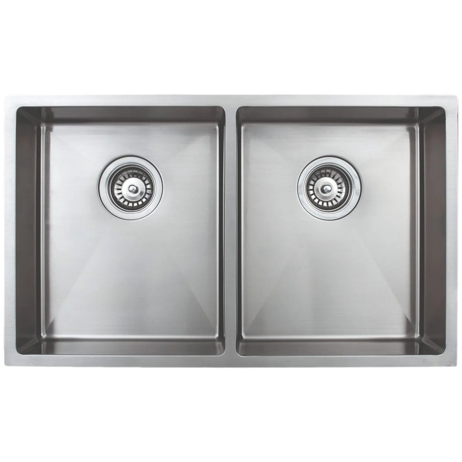 Wells Sinkware Handcrafted 30" 18-Gauge Undermount 50/50 Double Bowl ADA Compliant Stainless Steel Kitchen Sink